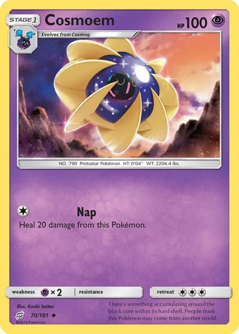 Cosmoem #70/181 Pokémon card from SM - Team Up