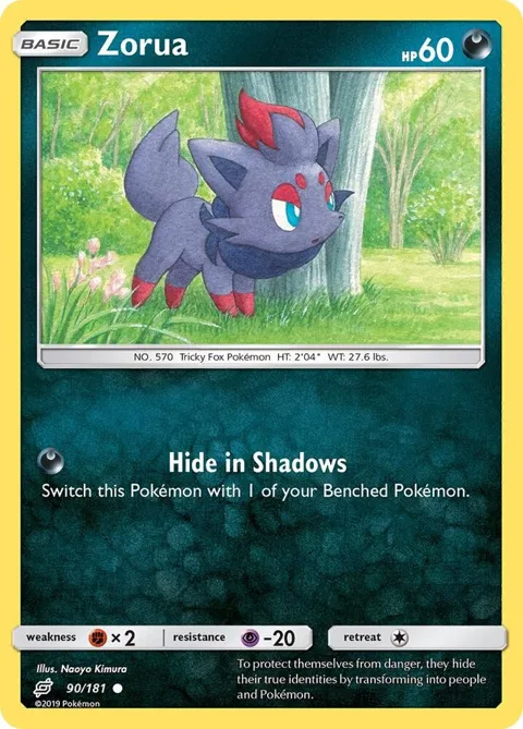 Zorua #90/181 Pokémon card from SM - Team Up