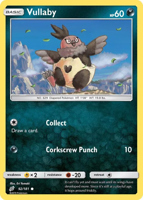 Vullaby #92/181 Pokémon card from SM - Team Up