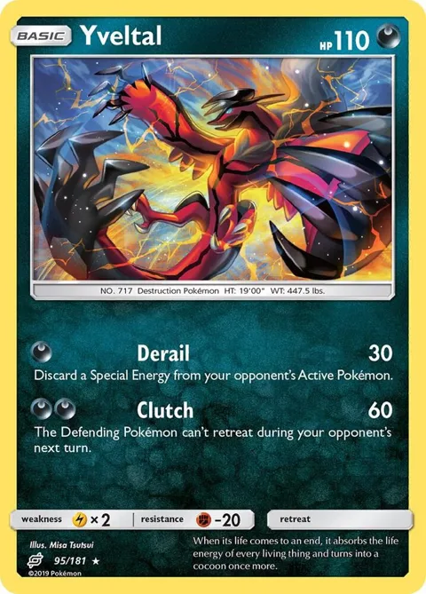 Yveltal #95/181 Reverse Holofoil Pokémon card from SM - Team Up