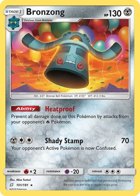 Bronzong #101/181 Pokémon card from SM - Team Up