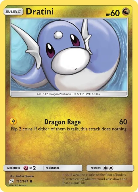 Dratini 116 #116/181 Pokémon card from SM - Team Up