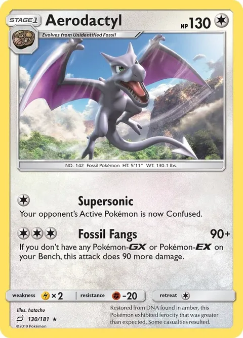 Aerodactyl #130/181 Reverse Holofoil Pokémon card from SM - Team Up