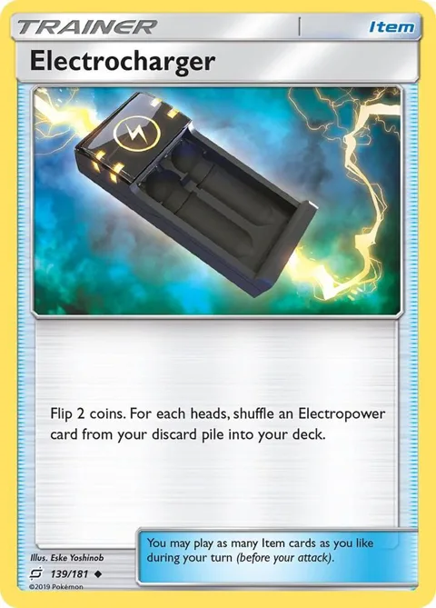 Electrocharger #139/181 Reverse Holofoil Pokémon card from SM - Team Up