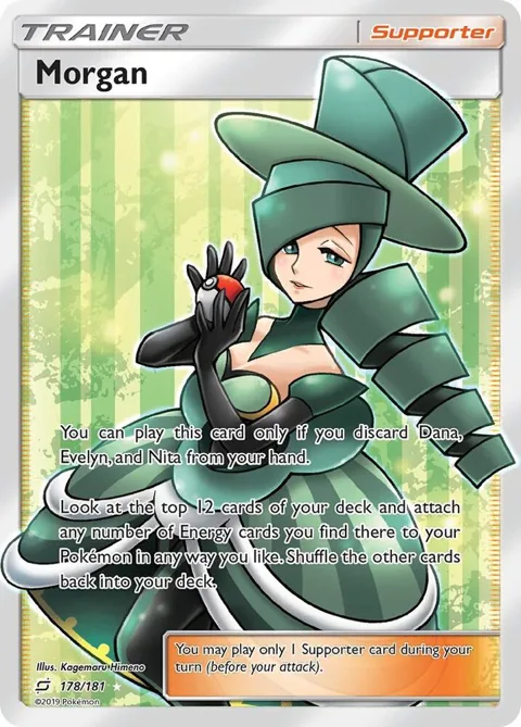Morgan Full Art #178/181 Holofoil Pokémon card from SM - Team Up