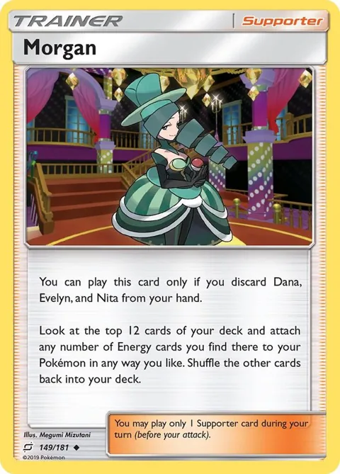 Morgan #149/181 Reverse Holofoil Pokémon card from SM - Team Up