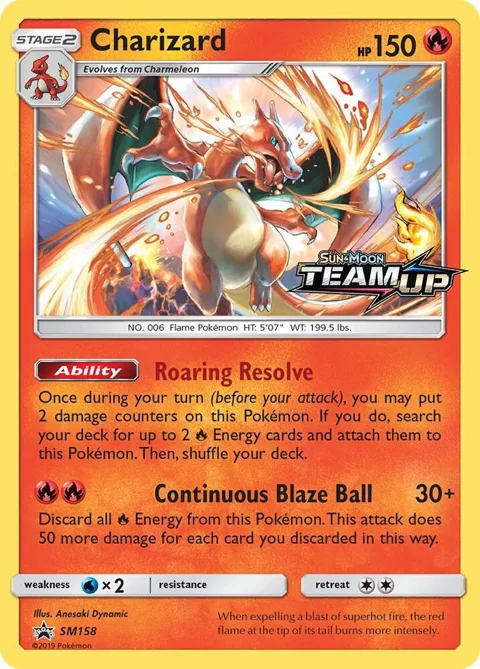 Charizard #SM158 Holofoil Pokémon card from SM Promos