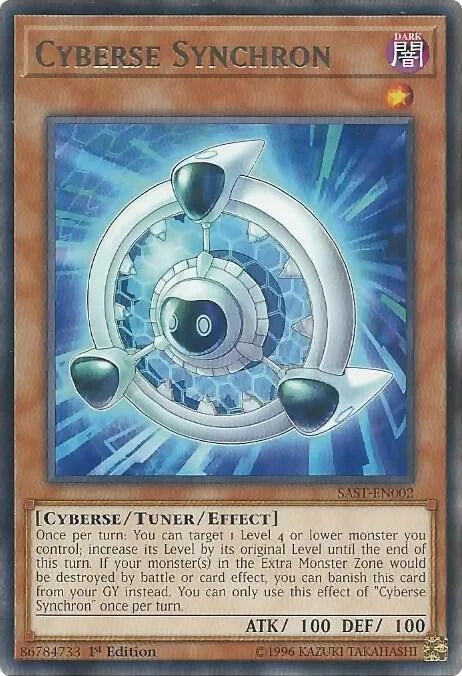 Cyberse Synchron SAST-EN002 Unlimited Yu-Gi-Oh card from Savage Strike