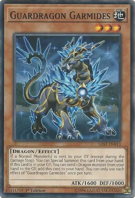Guardragon Garmides SAST-EN013 Unlimited Yu-Gi-Oh card from Savage Strike