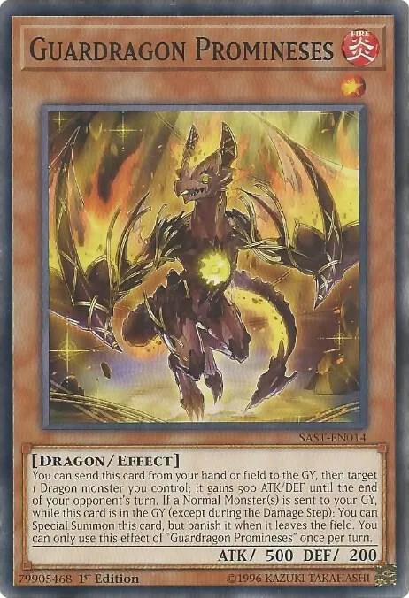 Guardragon Promineses SAST-EN014 Yu-Gi-Oh card from Savage Strike