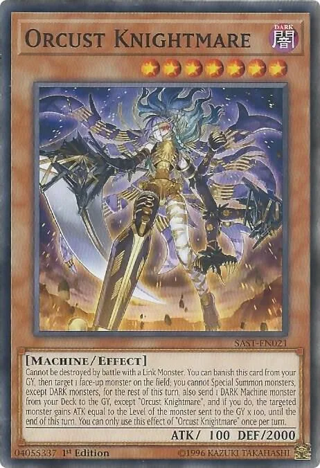 Orcust Knightmare SAST-EN021 Unlimited Yu-Gi-Oh card from Savage Strike