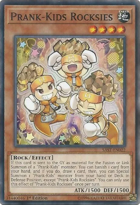 Prank-Kids Rocksies SAST-EN022 Unlimited Yu-Gi-Oh card from Savage Strike