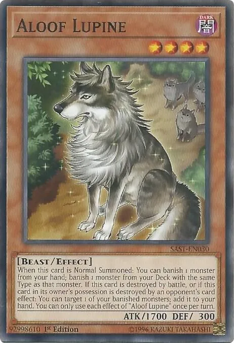 Aloof Lupine SAST-EN030 Unlimited Yu-Gi-Oh card from Savage Strike