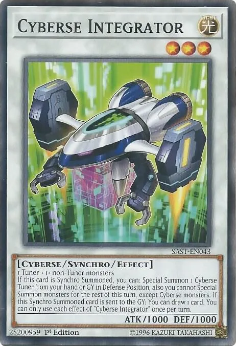 Cyberse Integrator SAST-EN043 1st Edition Yu-Gi-Oh card from Savage Strike