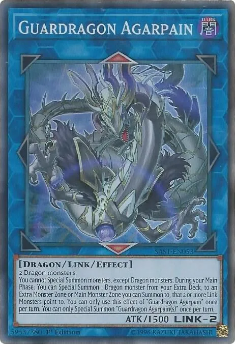 Guardragon Agarpain SAST-EN053 1st Edition Yu-Gi-Oh card from Savage Strike