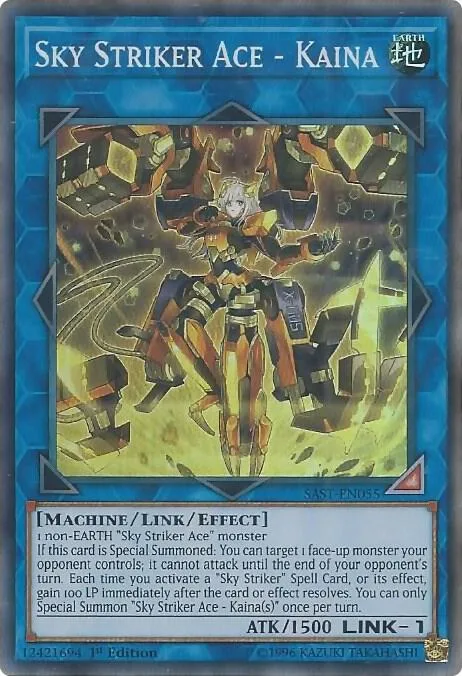 Sky Striker Ace - Kaina SAST-EN055 1st Edition Yu-Gi-Oh card from Savage Strike
