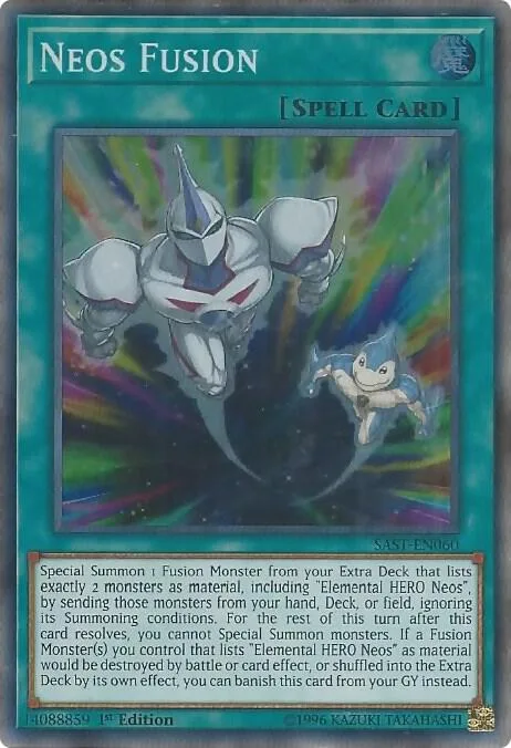 Neos Fusion SAST-EN060 1st Edition Yu-Gi-Oh card from Savage Strike