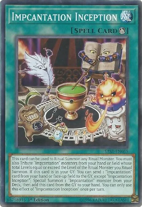 Impcantation Inception SAST-EN065 Unlimited Yu-Gi-Oh card from Savage Strike