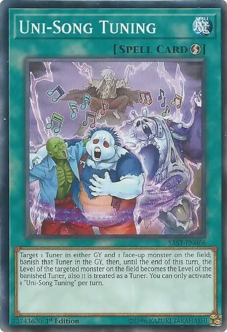 Uni-Song Tuning SAST-EN066 Unlimited Yu-Gi-Oh card from Savage Strike