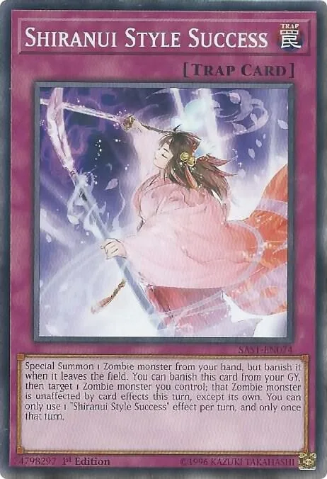 Shiranui Style Success SAST-EN074 Unlimited Yu-Gi-Oh card from Savage Strike