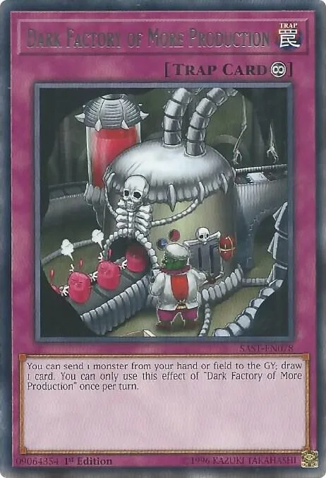 Dark Factory of More Production SAST-EN078 1st Edition Yu-Gi-Oh card from Savage Strike