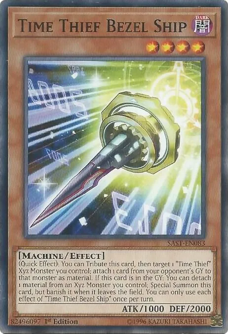 Time Thief Bezel Ship SAST-EN083 Yu-Gi-Oh card from Savage Strike