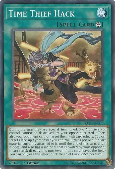 Time Thief Hack SAST-EN086 Yu-Gi-Oh card from Savage Strike