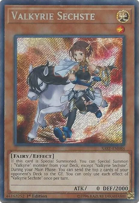 Valkyrie Sechste SAST-EN088 1st Edition Yu-Gi-Oh card from Savage Strike