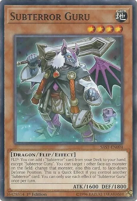 Subterror Guru SAST-EN094 Unlimited Yu-Gi-Oh card from Savage Strike