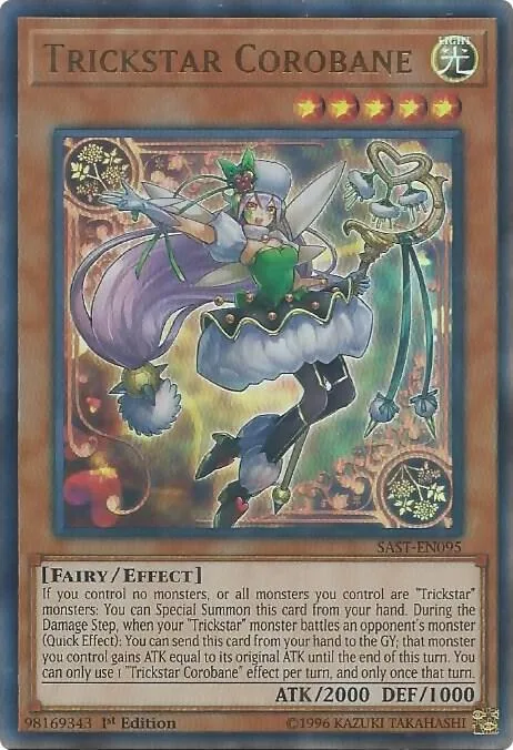 Trickstar Corobane SAST-EN095 1st Edition Yu-Gi-Oh card from Savage Strike