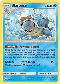 Blastoise - 25/181 Cracked Ice Holo #025/181 Holofoil Pokémon card from Deck Exclusives