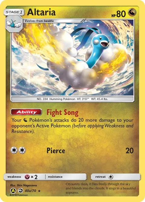 Altaria - 40a/70 #040a/070 Holofoil Pokémon card from Alternate Art Promos