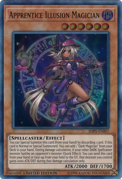 Apprentice Illusion Magician JMPS-EN007 Yu-Gi-Oh card from Shonen Jump Magazine Promos
