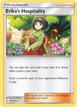 Erika's Hospitality - 140/181 SM Team Up #140/181 Pokémon card from Deck Exclusives