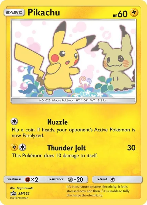 Pikachu #SM162 Holofoil Pokémon card from SM Promos