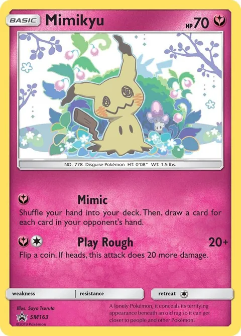 Mimikyu #SM163 Holofoil Pokémon card from SM Promos
