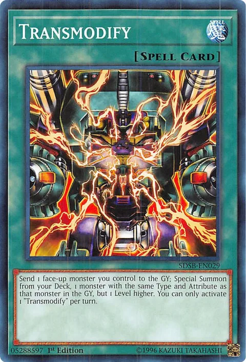 Transmodify SDSB-EN029 Yu-Gi-Oh card from Structure Deck: Soulburner