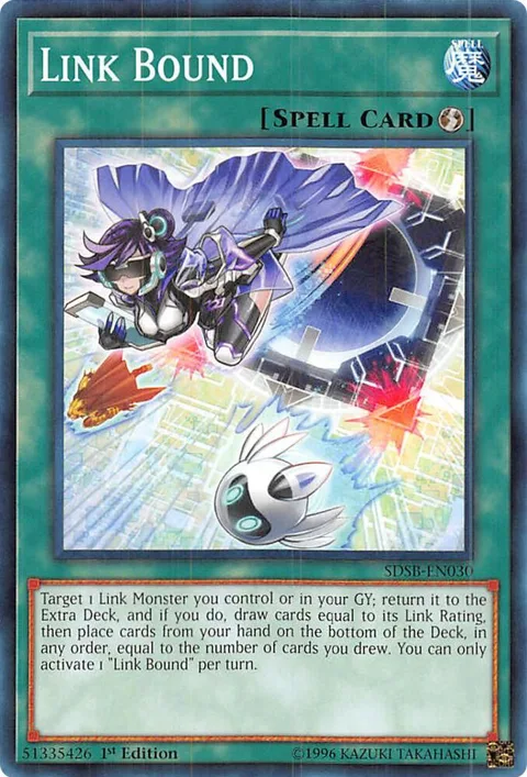 Link Bound SDSB-EN030 Yu-Gi-Oh card from Structure Deck: Soulburner