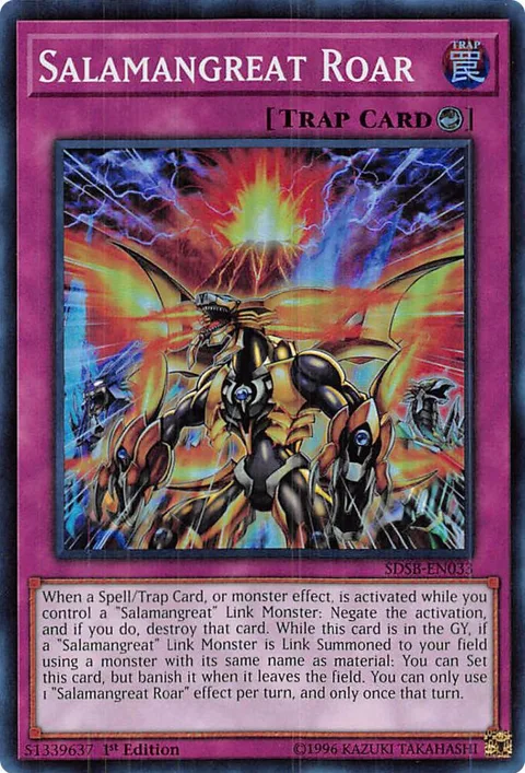 Salamangreat Roar SDSB-EN033 Yu-Gi-Oh card from Structure Deck: Soulburner