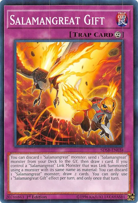 Salamangreat Gift SDSB-EN034 Yu-Gi-Oh card from Structure Deck: Soulburner