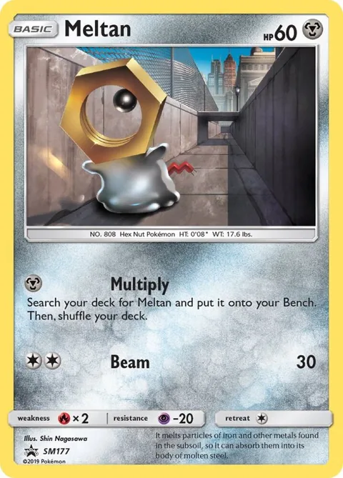 Meltan #SM177 Holofoil Pokémon card from SM Promos