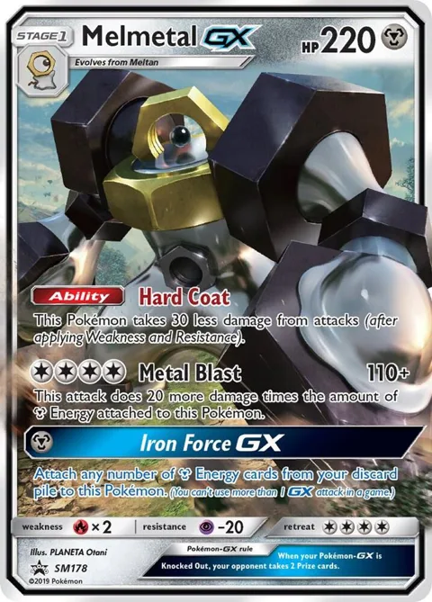 Melmetal GX #SM178 Holofoil Pokémon card from SM Promos