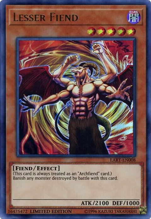 Lesser Fiend LART-EN008 Yu-Gi-Oh card from The Lost Art Promotion