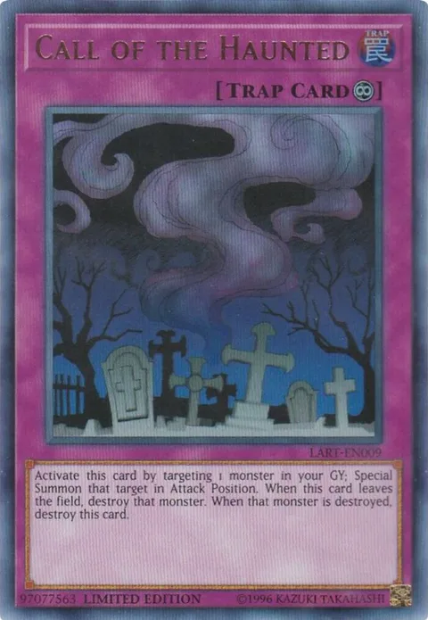 Call of the Haunted LART-EN009 Yu-Gi-Oh card from The Lost Art Promotion