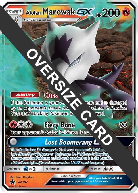 Alolan Marowak GX #SM187 Holofoil Pokémon card from Jumbo Cards