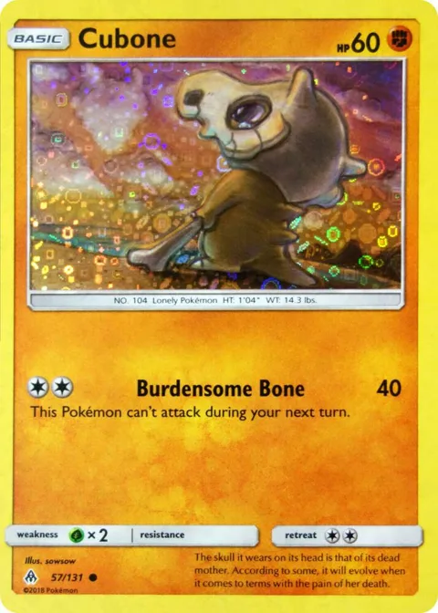 Cubone - 57/131 General Mills Promo #057/131 Holofoil Pokémon card from Miscellaneous Cards & Products