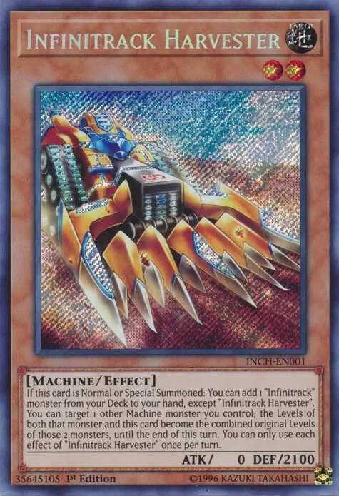 Infinitrack Harvester INCH-EN001 Yu-Gi-Oh card from The Infinity Chasers