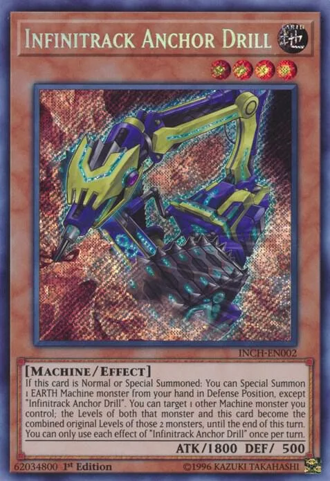 Infinitrack Anchor Drill INCH-EN002 Yu-Gi-Oh card from The Infinity Chasers