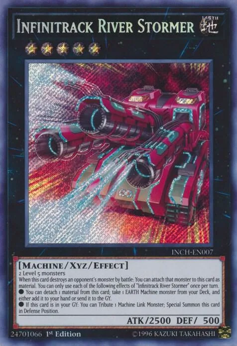 Infinitrack River Stormer INCH-EN007 Yu-Gi-Oh card from The Infinity Chasers