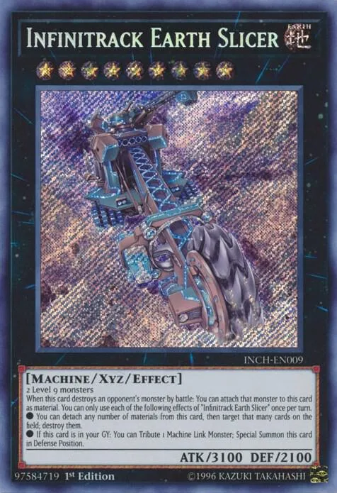 Infinitrack Earth Slicer INCH-EN009 Yu-Gi-Oh card from The Infinity Chasers